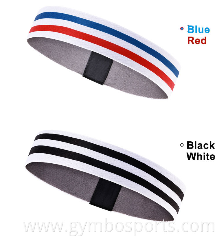 Custom Logo Breathable Cycling Bamboo-Carbon Knitted Anti Slip Headband